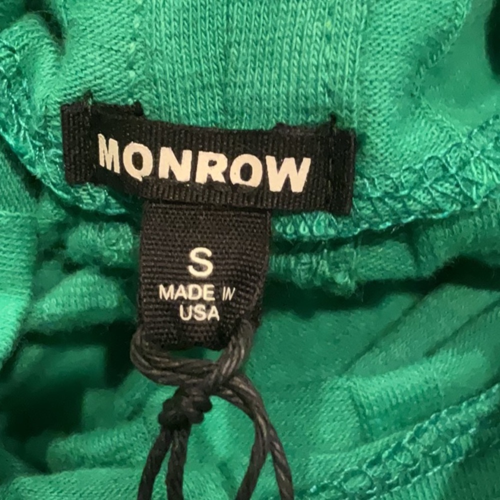 MONROE- Green Ruched Long Sleeve Body-con Dress - NEW - Picture 4 of 10